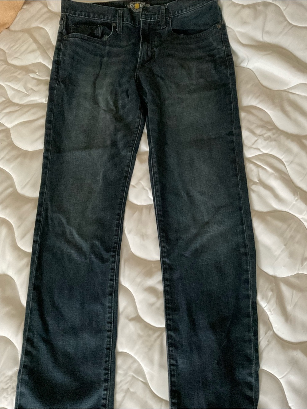 Lucky Brand Women's Dark Wash Black Straight-Leg Jeans